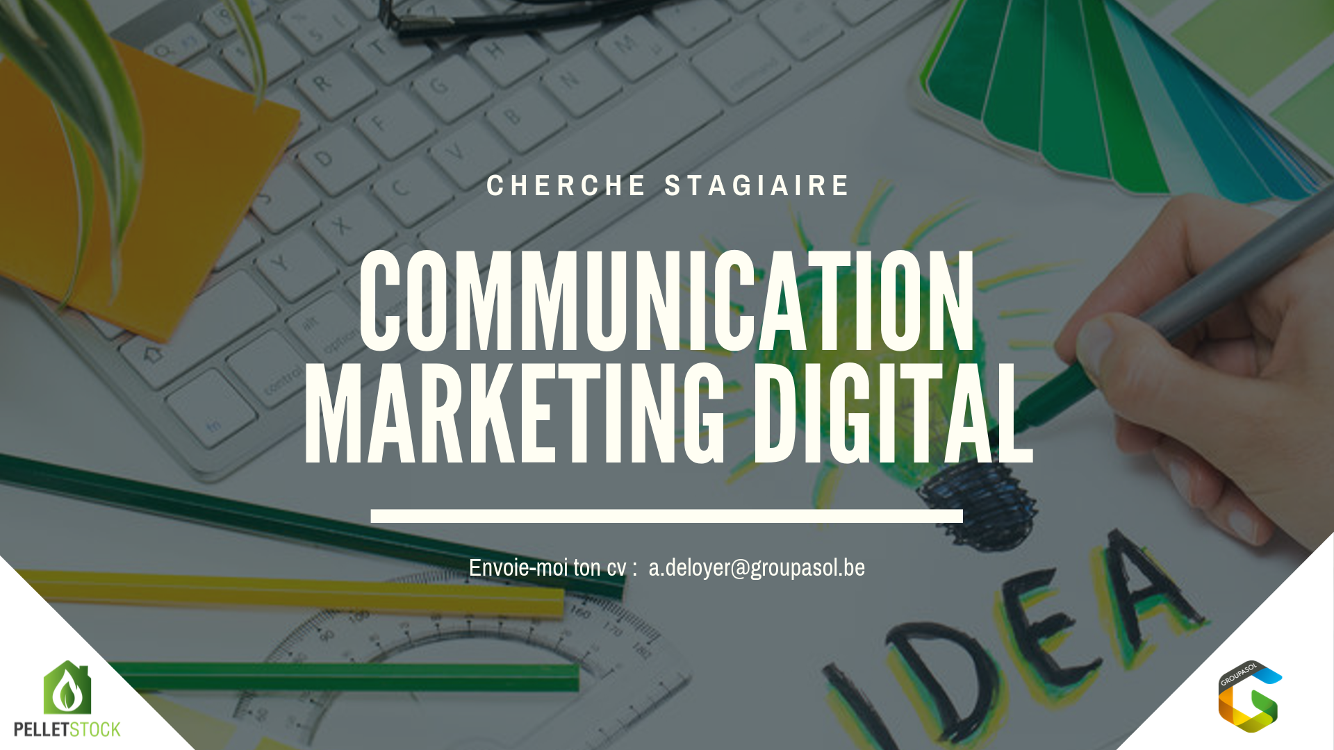 Cherche stagiaire communication marketing digital 